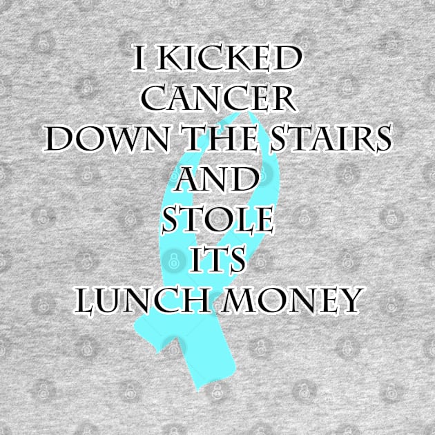 Cancer Bully (Light Blue Ribbon) by BlakCircleGirl